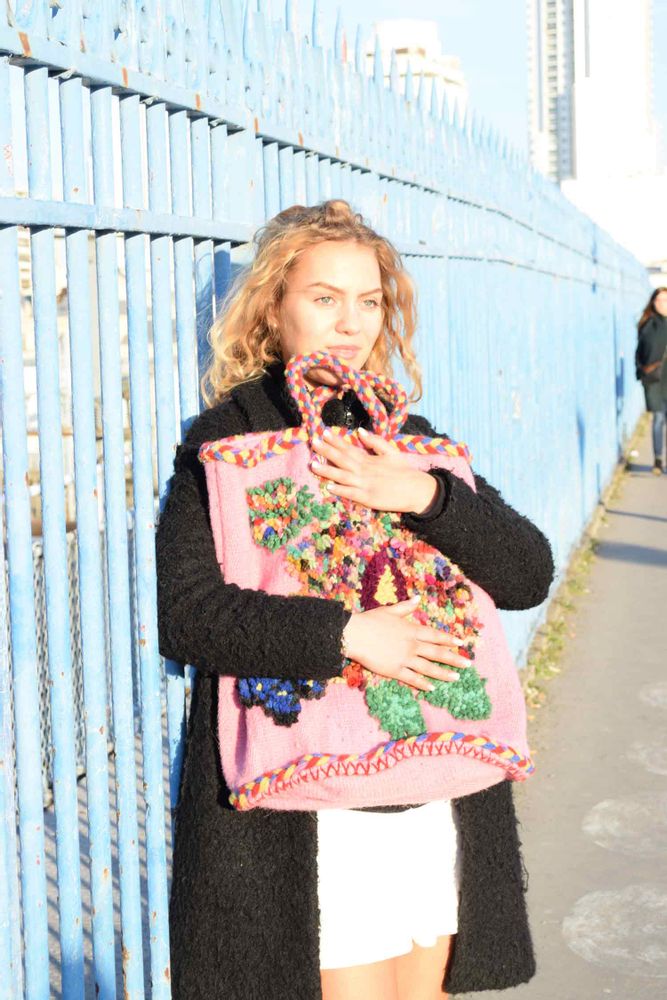 Bags and totes - "Nathalie's butterflies" - Basket - PO! PARIS