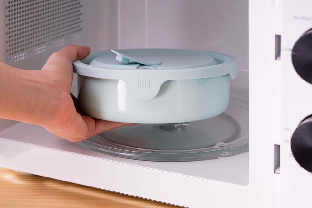 Boîtes de conservation - Boîte à bento en acier inoxydable émaillée allant au micro-ondes - JIA