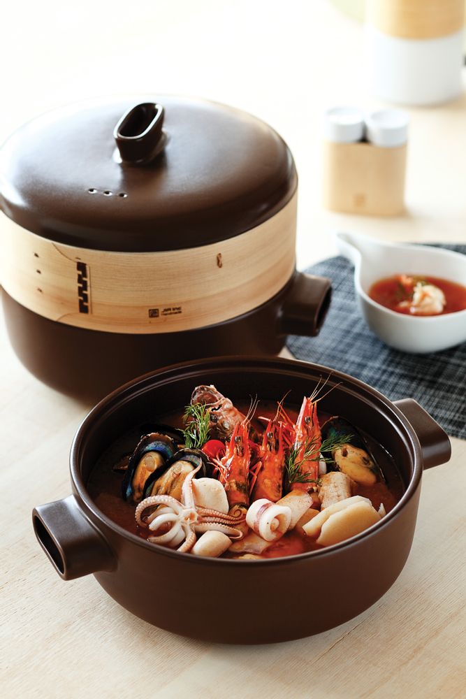 Stew pots - Steamer set, Extra Large Set (Steamer Pot + 1 Basket) - JIA