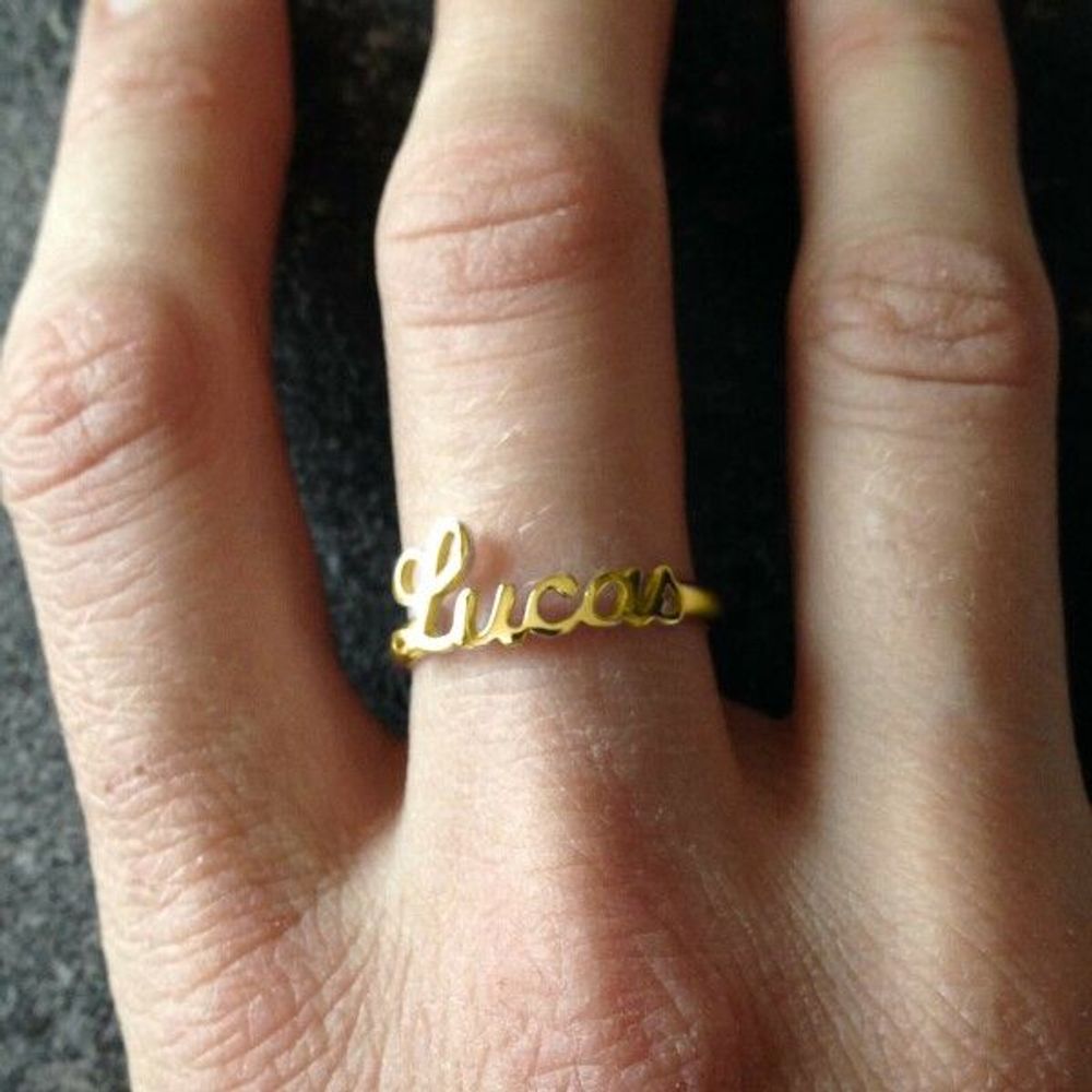 Bijoux - Bague Prénom Or 750 - L'ATELIER DES CREATEURS