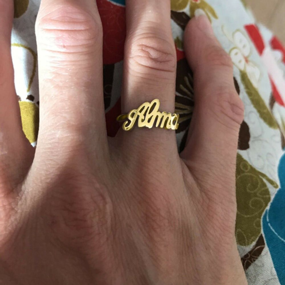 Bijoux - Bague Prénom Or 750 - L'ATELIER DES CREATEURS