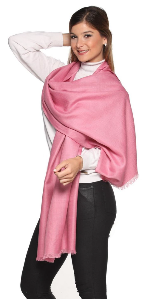 Plaids - CHÂLE 70 % alpaga royal, 30 % soie. Fibres naturelles. Luxe et durabilité - PUEBLO