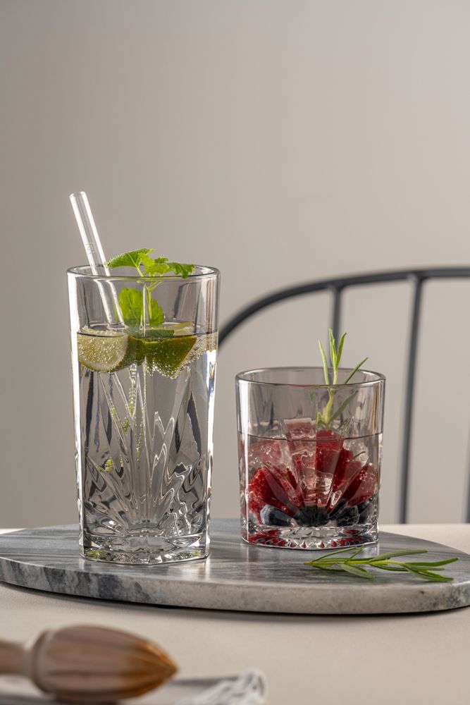 Verres - Capri verre WH 220 ml gris - LEONARDO