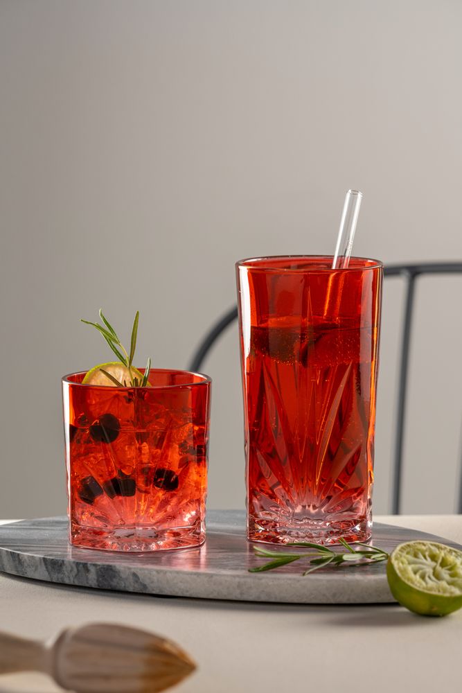 Verres - Capri verre LD 390 ml rouge - LEONARDO