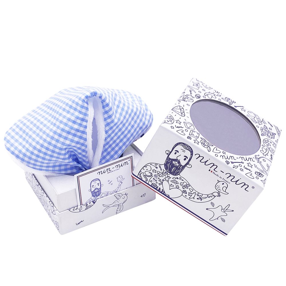 Homewear bien-être - DOUDOU LE VICHY BLEU - NIN-NIN