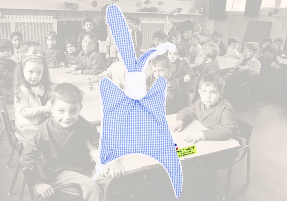 Homewear bien-être - DOUDOU LE VICHY BLEU - NIN-NIN