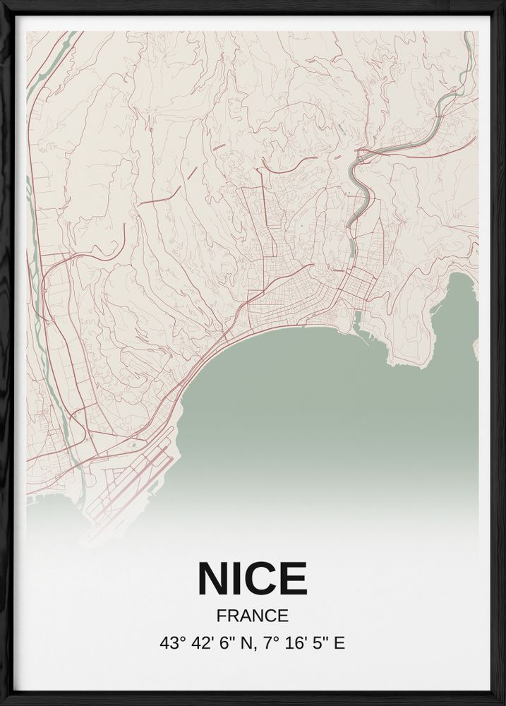 Affiches - AFFICHES CARTES VILLES DE FRANCE - L'AFFICHERIE