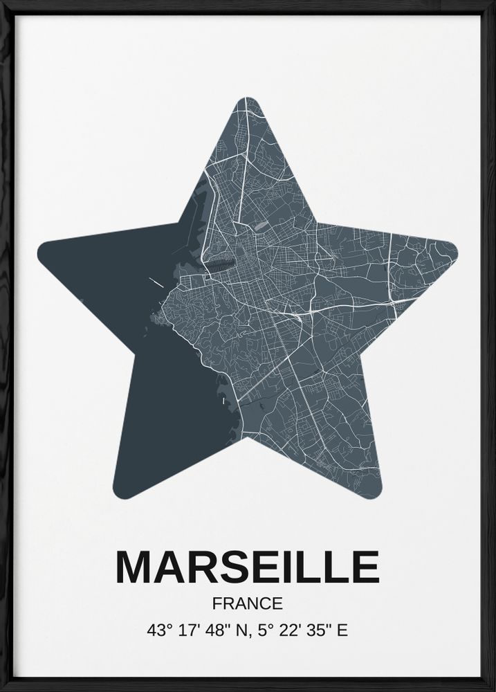 Affiches - AFFICHES CARTES VILLES DE FRANCE - L'AFFICHERIE