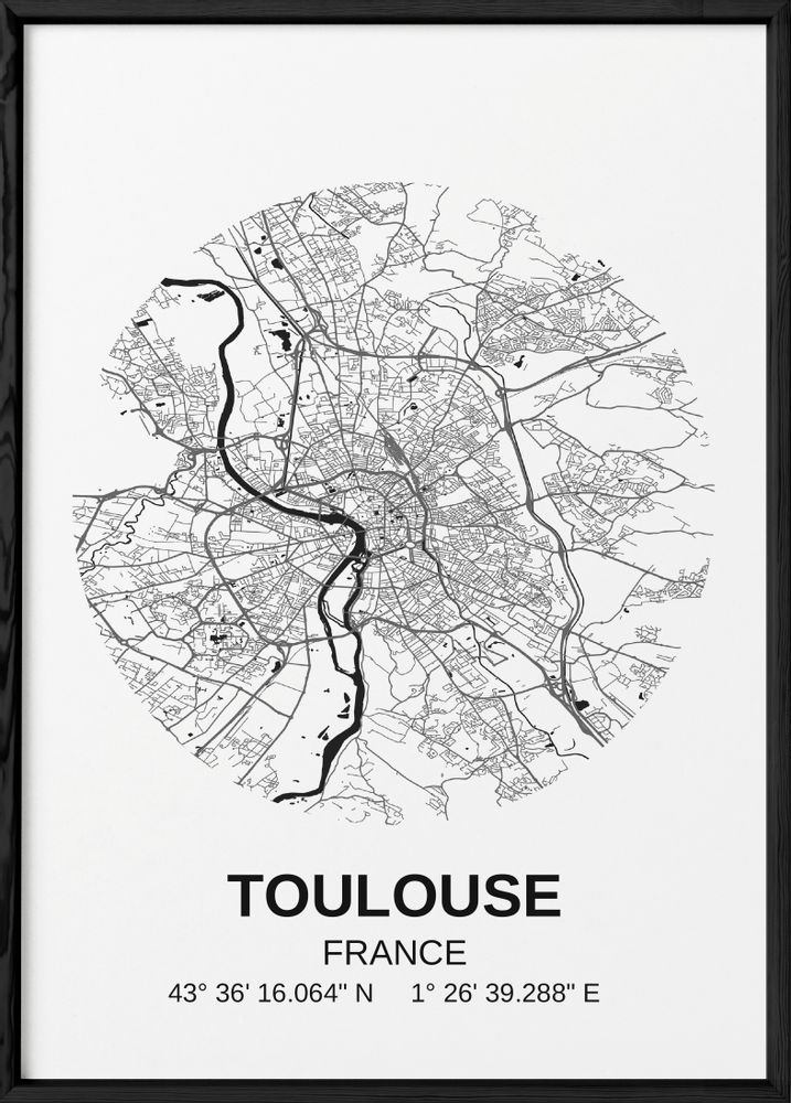 Affiches - AFFICHES CARTES VILLES DE FRANCE - L'AFFICHERIE