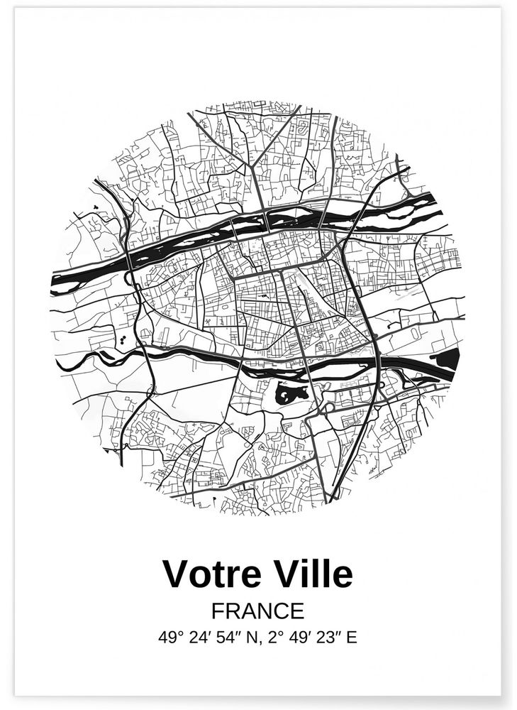 Affiches - AFFICHES CARTES VILLES DE FRANCE - L'AFFICHERIE