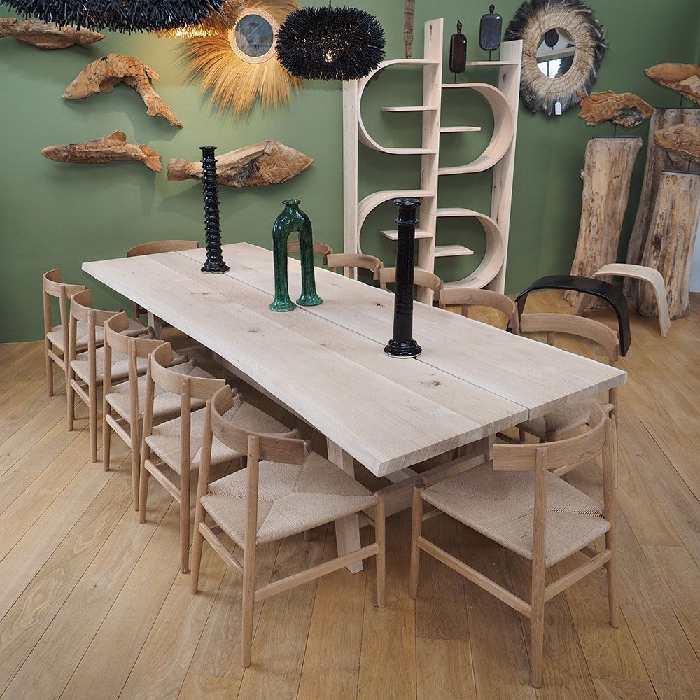 Dining Tables - DUBLIN Table - Oak or Ash - JOE SAYEGH PARIS