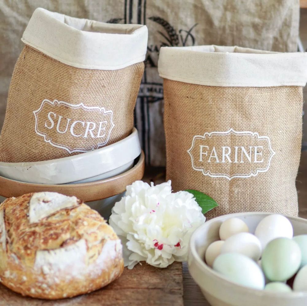 Gifts - L'Épicerie -printed jute storage bags- - ATELIER COSTÀ