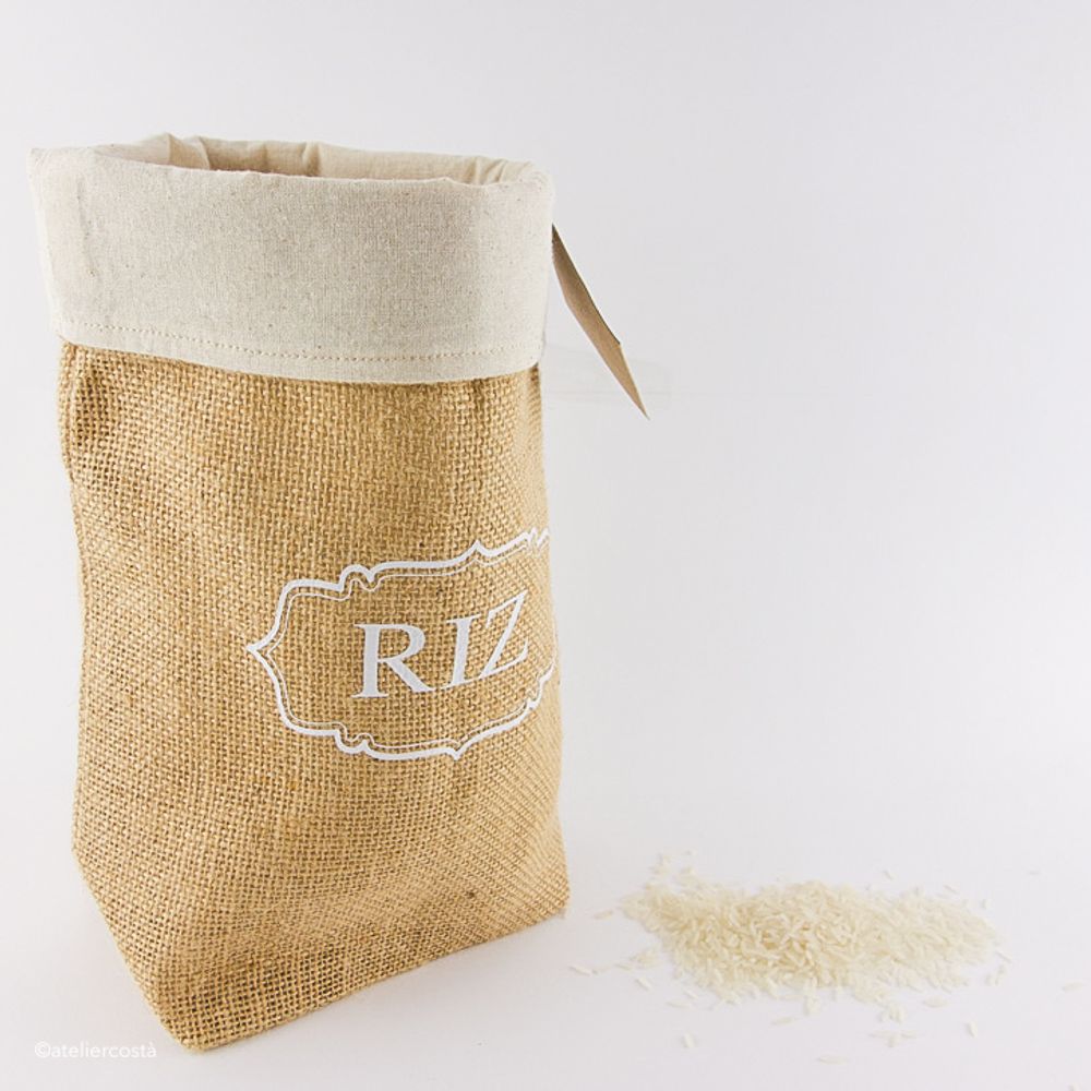 Gifts - L'Épicerie -printed jute storage bags- - ATELIER COSTÀ