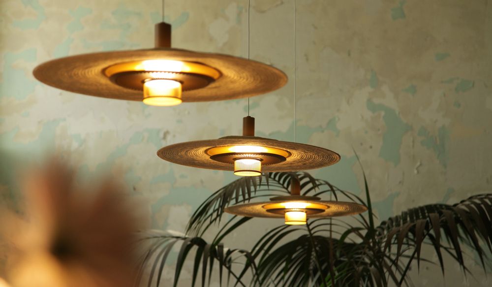 Floor lamps - Palma beige ochre - TONICIE'S