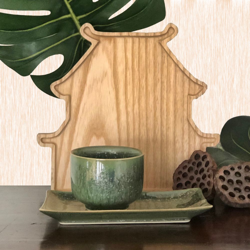 Platter and bowls - Natural Wood Trays & Tea Accessories - ZAOZAM