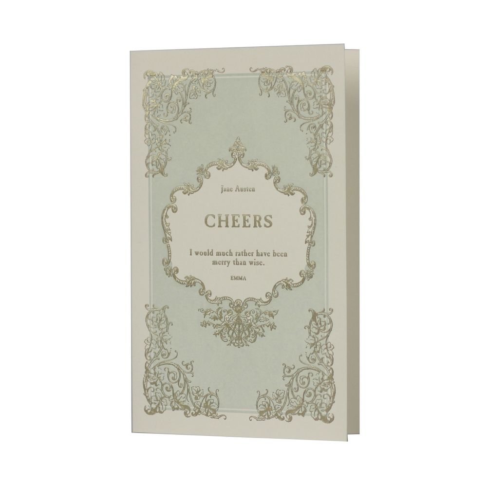 Stationery - English Literature Letterpress Greeting Card - OBLATION PAPERS AND PRESS