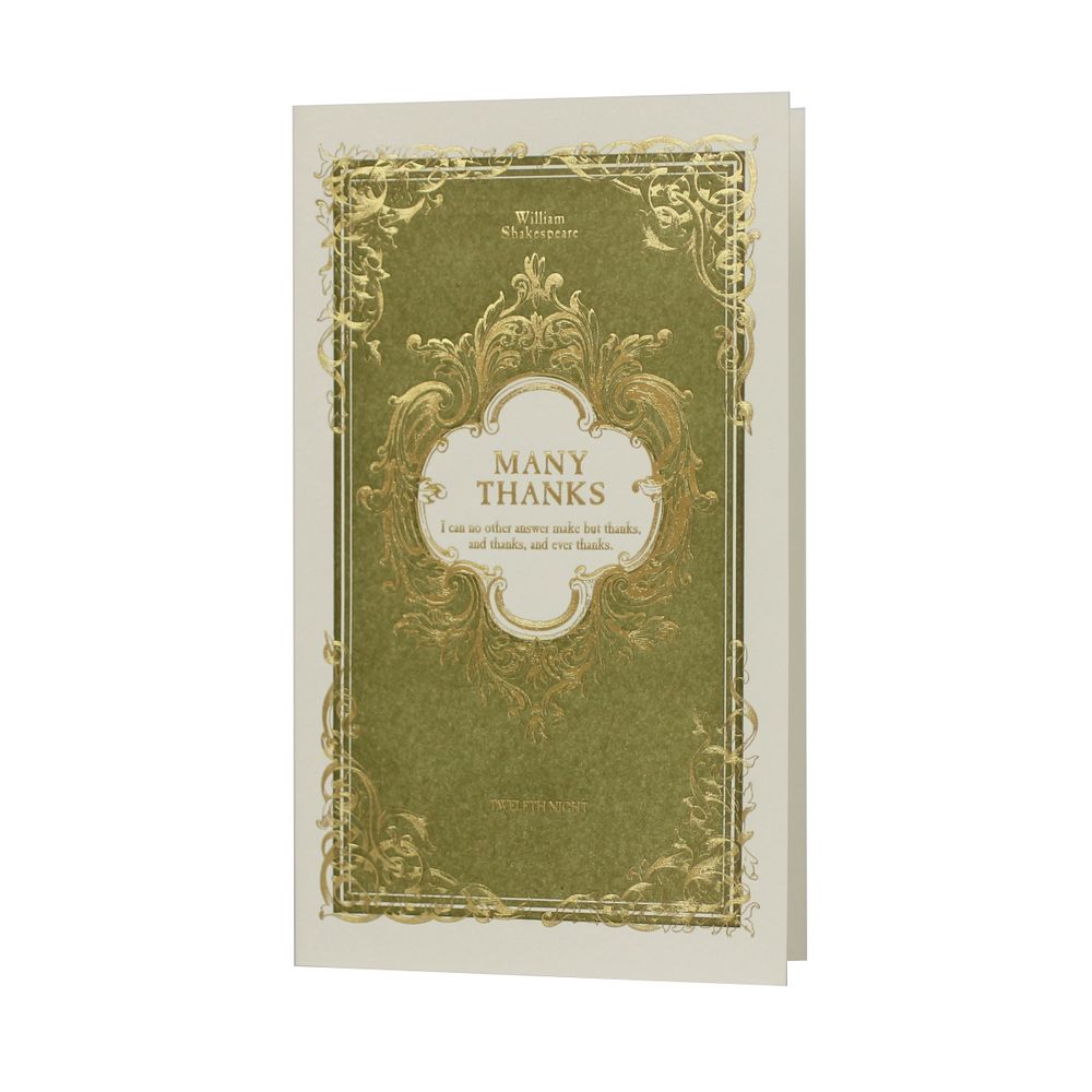 Stationery - English Literature Letterpress Greeting Card - OBLATION PAPERS AND PRESS
