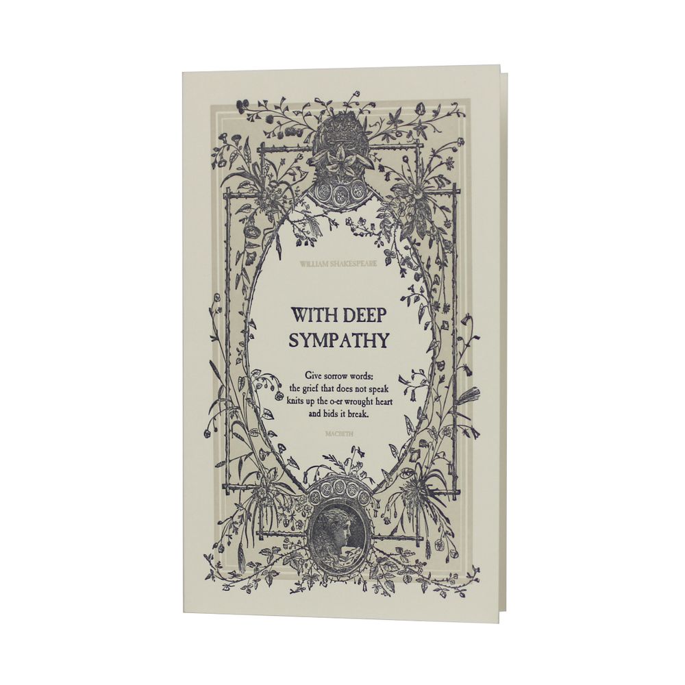 Stationery - English Literature Letterpress Greeting Card - OBLATION PAPERS AND PRESS