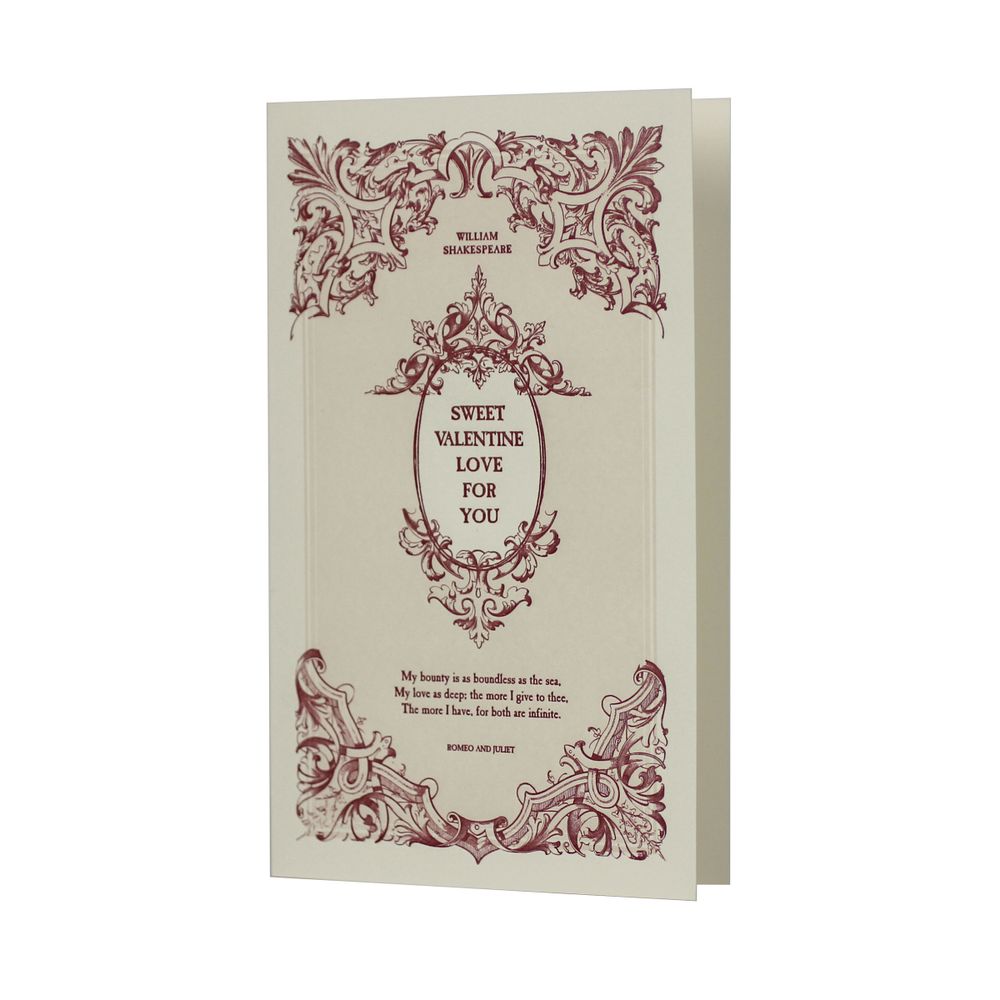 Stationery - English Literature Letterpress Greeting Card - OBLATION PAPERS AND PRESS