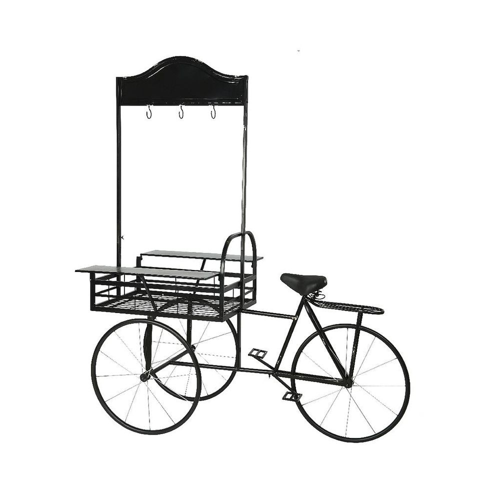 Autres tables - IRON DECO BIKE W TABLE W PLANT L168-W92-H200CM - PROFLOR