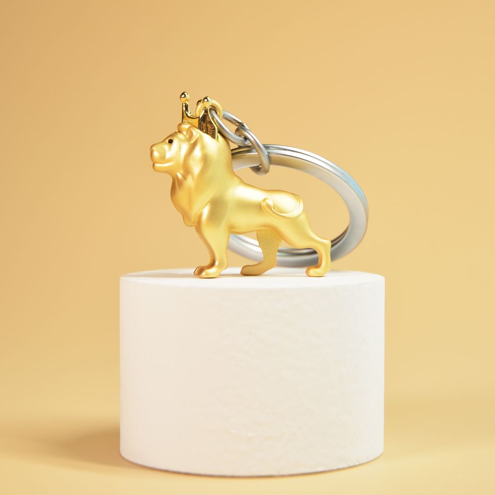Gifts - Lion and Crown Key Chain - METALMORPHOSE