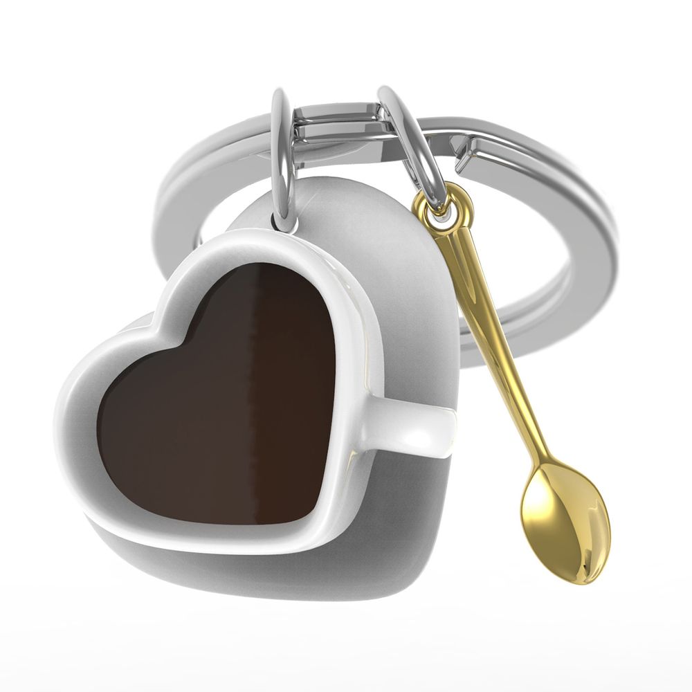 Cadeaux - Porte-clés Mug Love Coffee - METALMORPHOSE