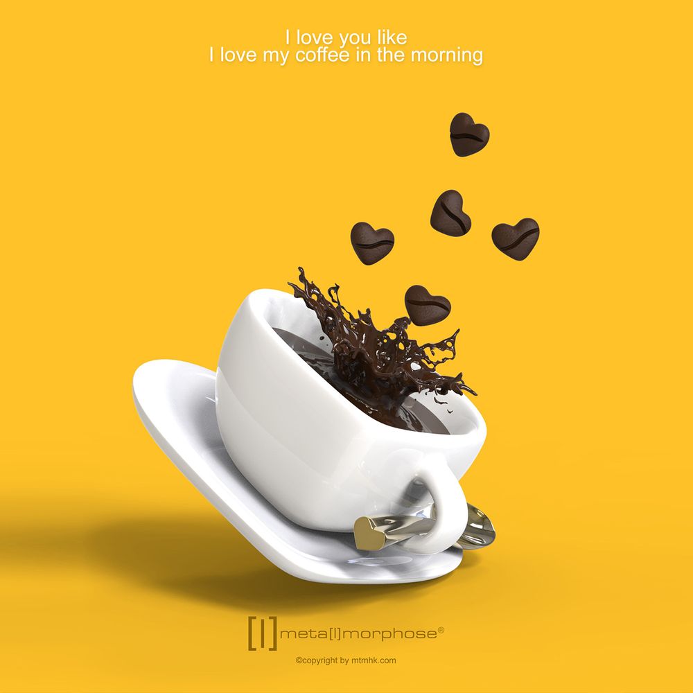Cadeaux - Porte-clés Mug Love Coffee - METALMORPHOSE