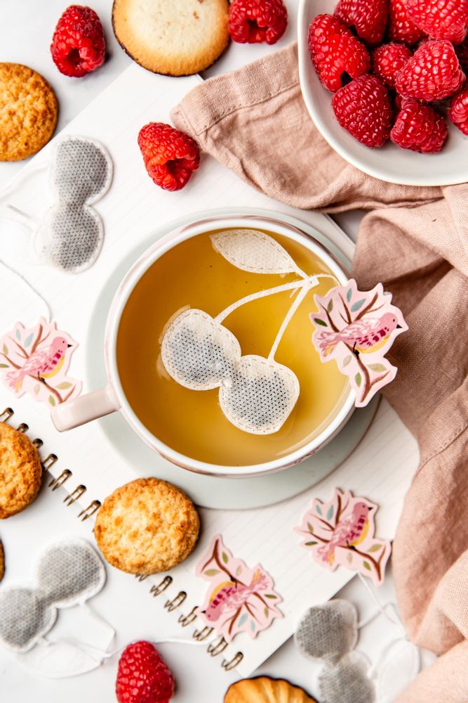Café et thé - Sachet de thé cerise ( par 5 ) - TEA HERITAGE