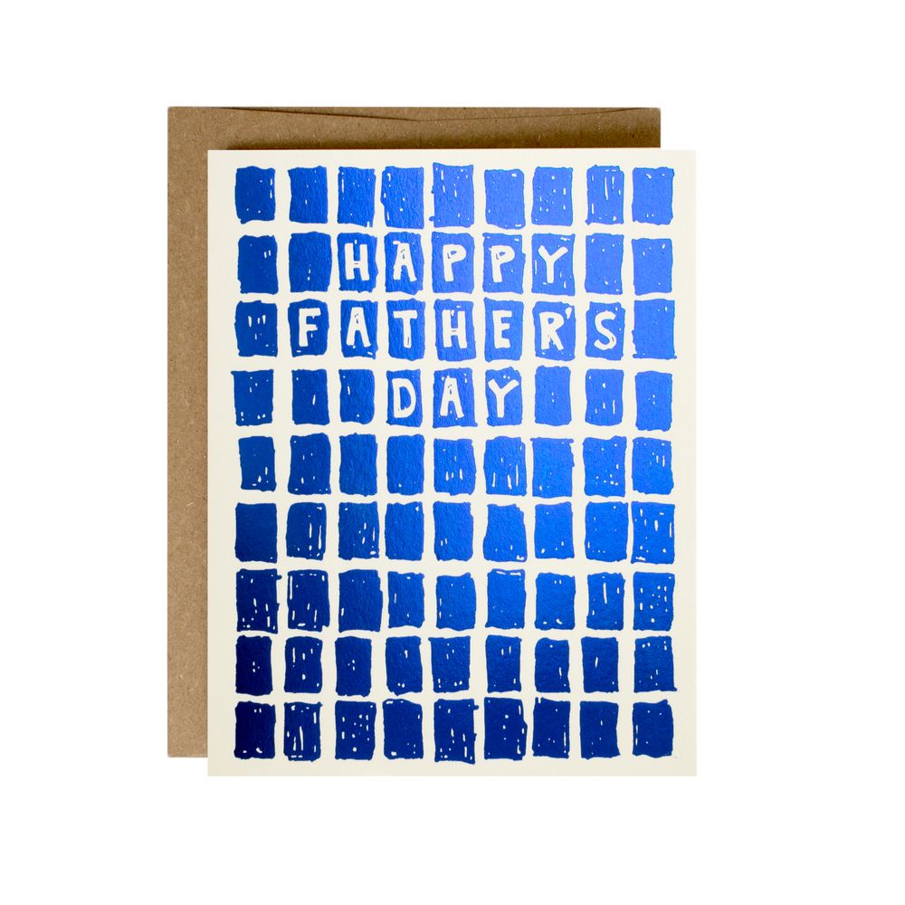 Stationery - Tile Foil Letterpress Greeting Card - OBLATION PAPERS AND PRESS