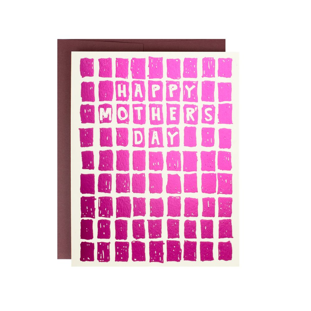 Stationery - Tile Foil Letterpress Greeting Card - OBLATION PAPERS AND PRESS