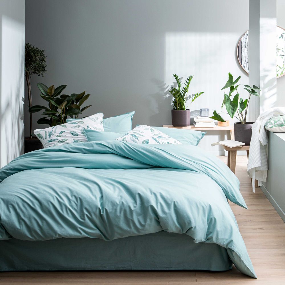 Chambres d'hôtels - Linge de lit Douceur lavée - BLANC CERISE