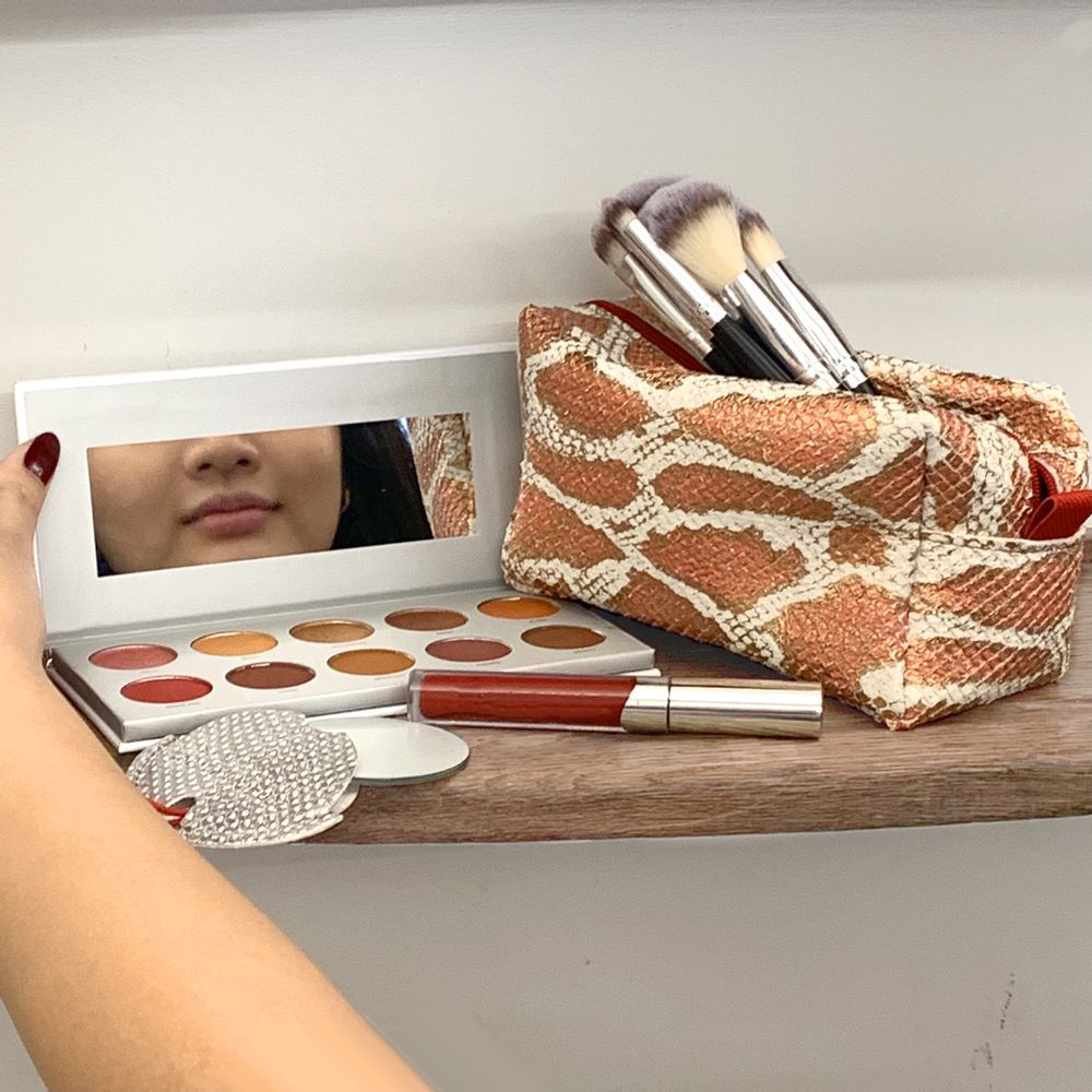 Leather goods - ZIPPED MAKE UP CASE - BANDIT MANCHOT