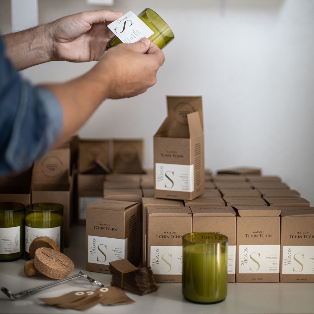 Gifts - Sauvignon scented candle - MAISON TCHIN TCHIN