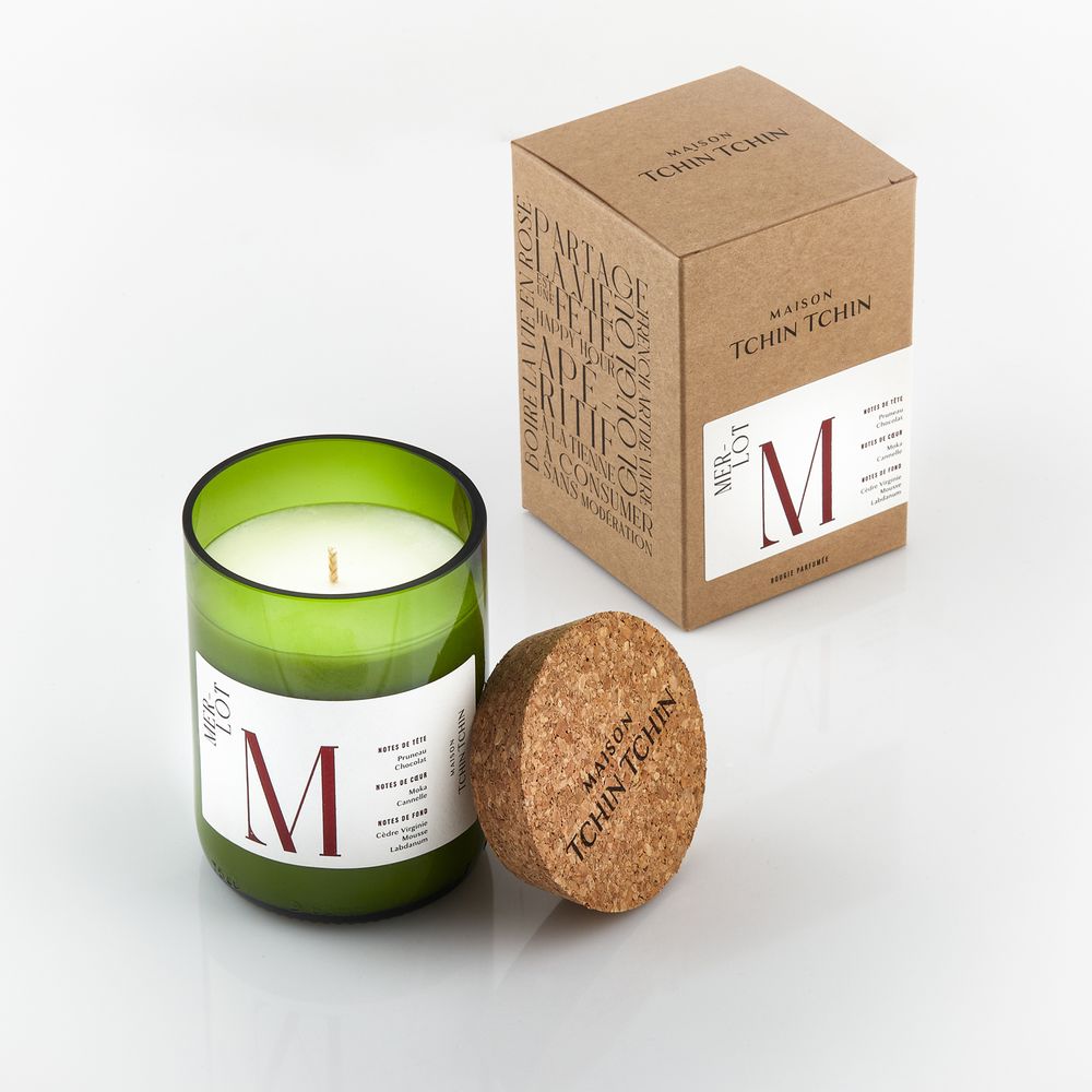 Decorative objects - Merlot Scented Candle - MAISON TCHIN TCHIN
