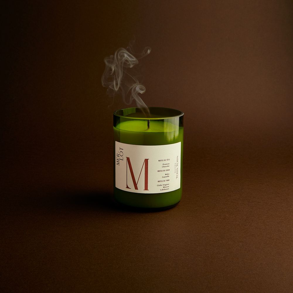 Decorative objects - Merlot Scented Candle - MAISON TCHIN TCHIN