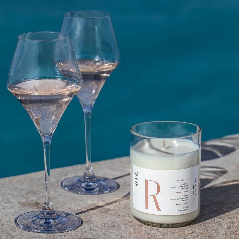 Decorative objects - Rosé Scented Candle - MAISON TCHIN TCHIN