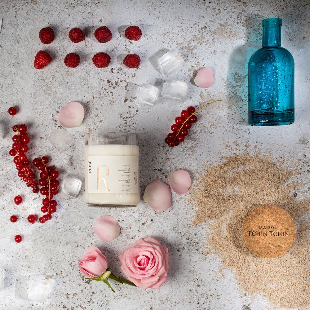 Decorative objects - Rosé Scented Candle - MAISON TCHIN TCHIN