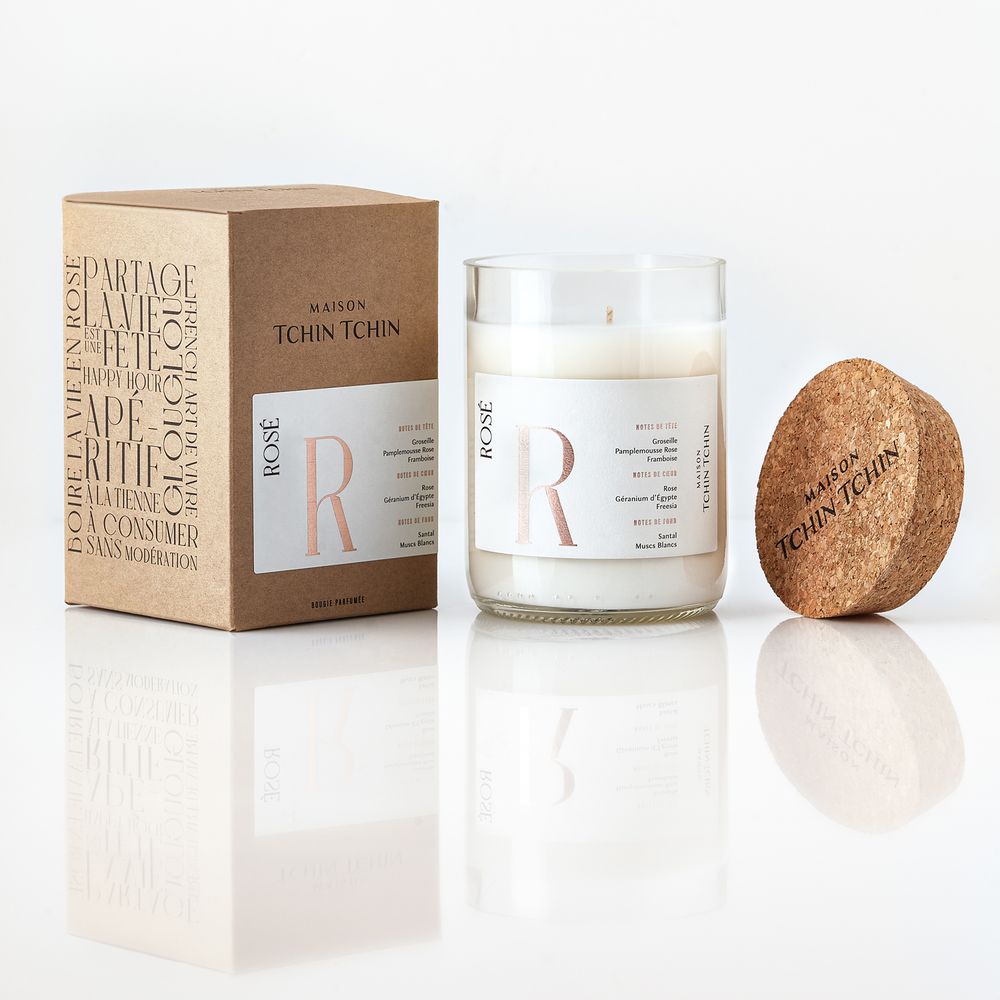 Decorative objects - Rosé Scented Candle - MAISON TCHIN TCHIN