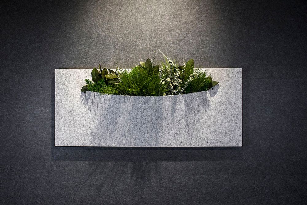 Wall panels - OTOGreen Wall Sound-absorbing and biophilic panels - GREENAREA