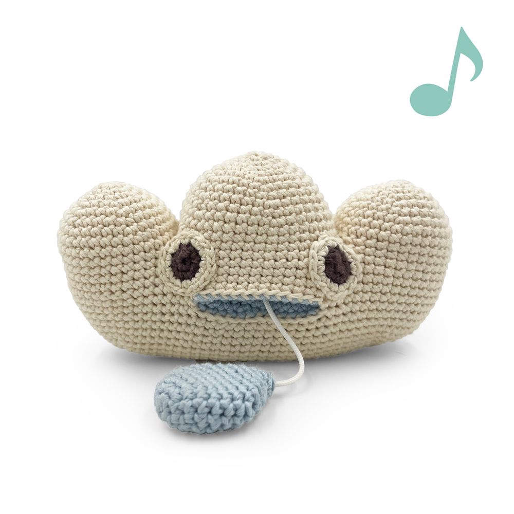 Toys - CLAUDE CLOUD - MUSIC BOX 100% ORGANIC COTTON - MYUM - THE VEGGY TOYS