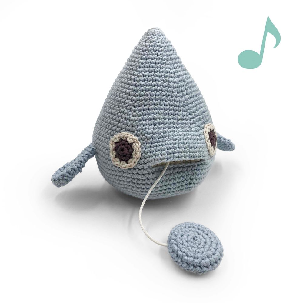 Toys - WALTER DROP - MUSIC BOX 100% ORGANIC COTTON - MYUM - THE VEGGY TOYS