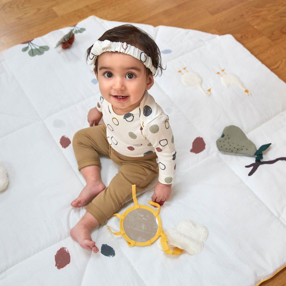 Soft toy - LÄSSIG Activity Toy Blanket & Knitted Baby Comforter GOTS Tiny Farmer - LASSIG GMBH