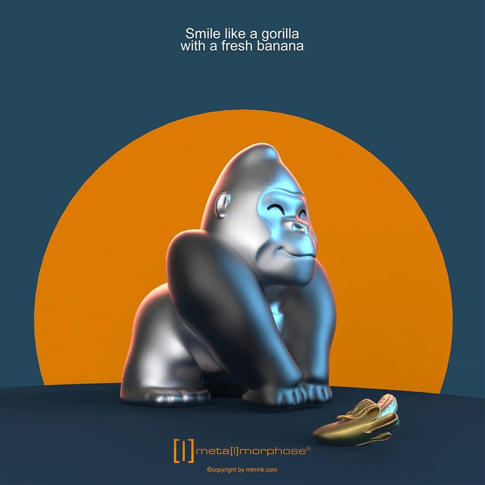 Gifts - Gorilla Key Chain - METALMORPHOSE
