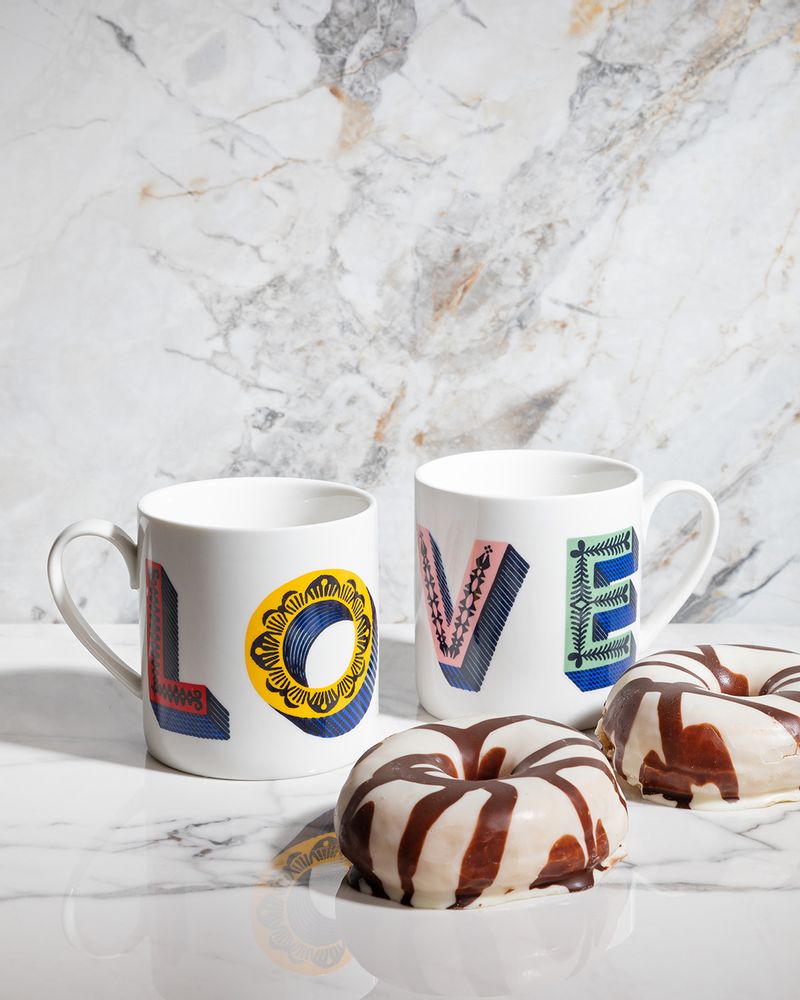 Plateaux - Mug - Porcelaine fine - Thé - Café - JAMIDA OF SWEDEN
