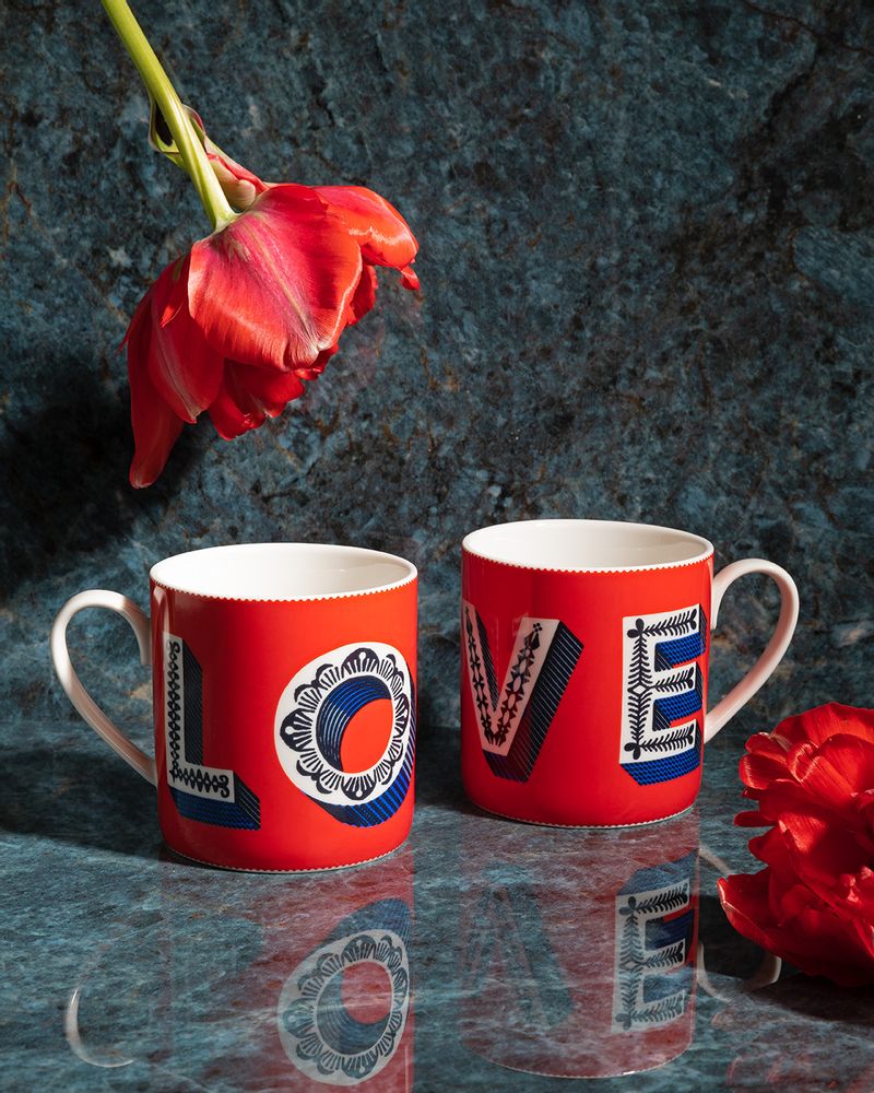 Plateaux - Mug - Porcelaine fine - Thé - Café - JAMIDA OF SWEDEN