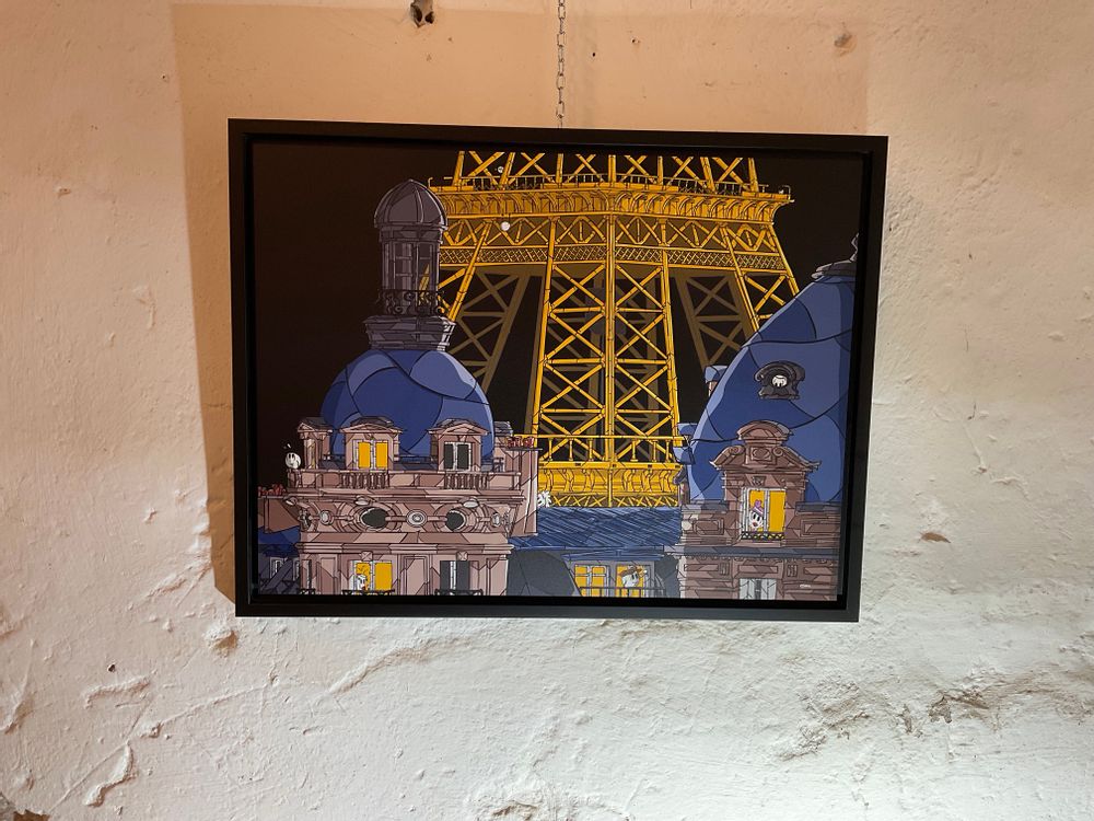 Tableaux - Tableaux Collection Paris (Zig zag et Verres illustres). - FTORCY