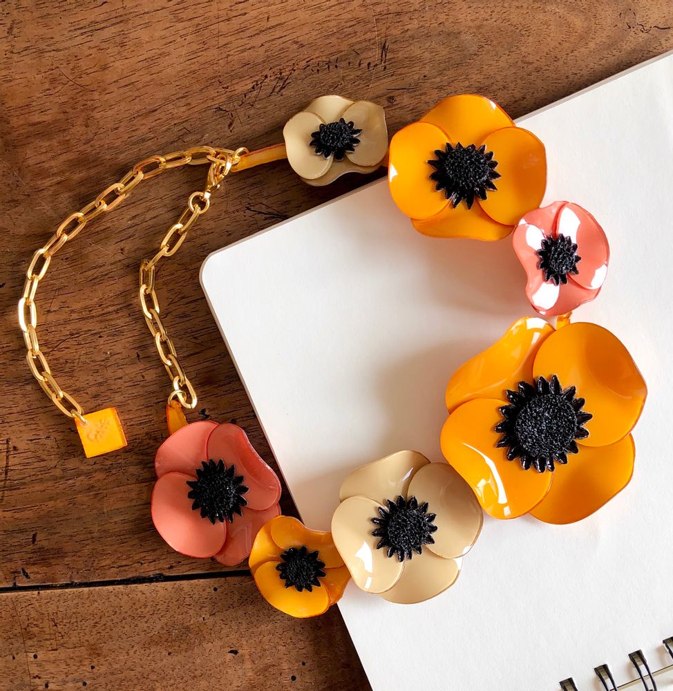 Jewelry - Maxi necklace Anémone - CILÉA PARIS