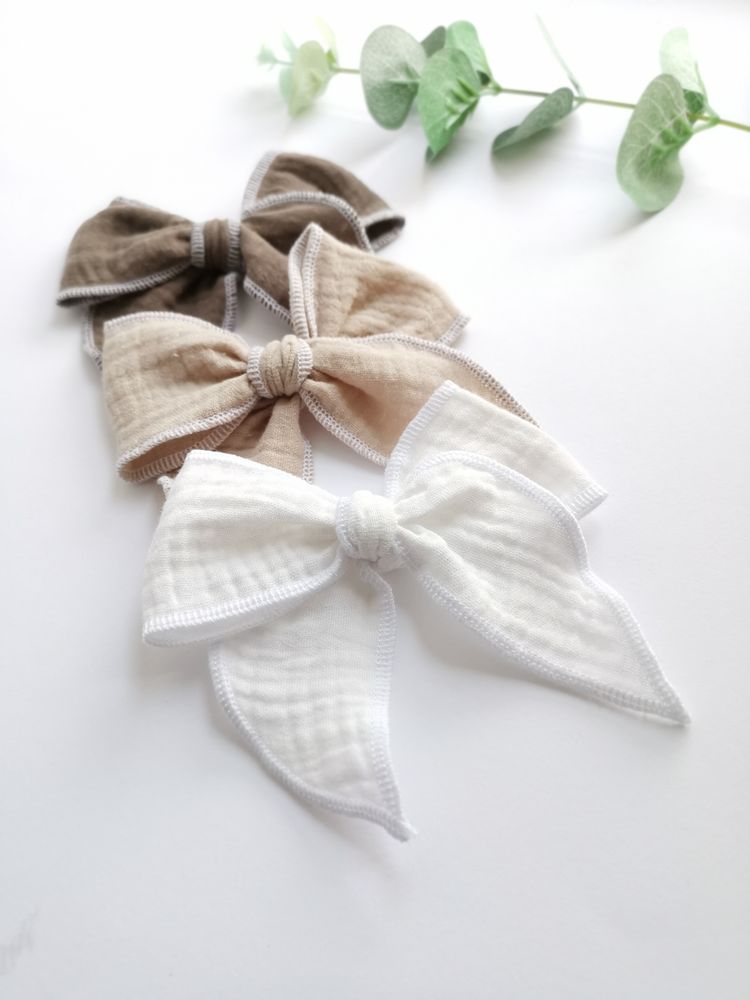 Hair accessories - TRIO DE MAXI NOEUD BOHÊME - TÊTE DE LYLOTTE