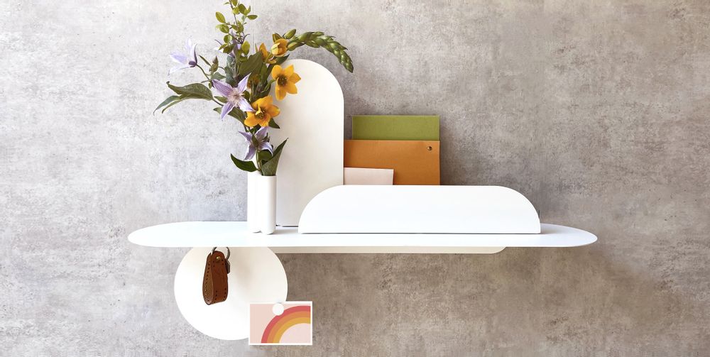 Office design and planning - SIMPLY shelf - White without mirror - MADEMOISELLE JO