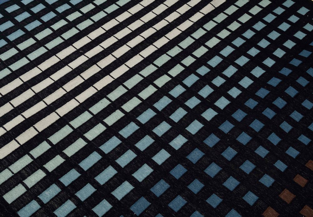 Design carpets - Oscillation 010 (Blue) - AZMAS RUGS